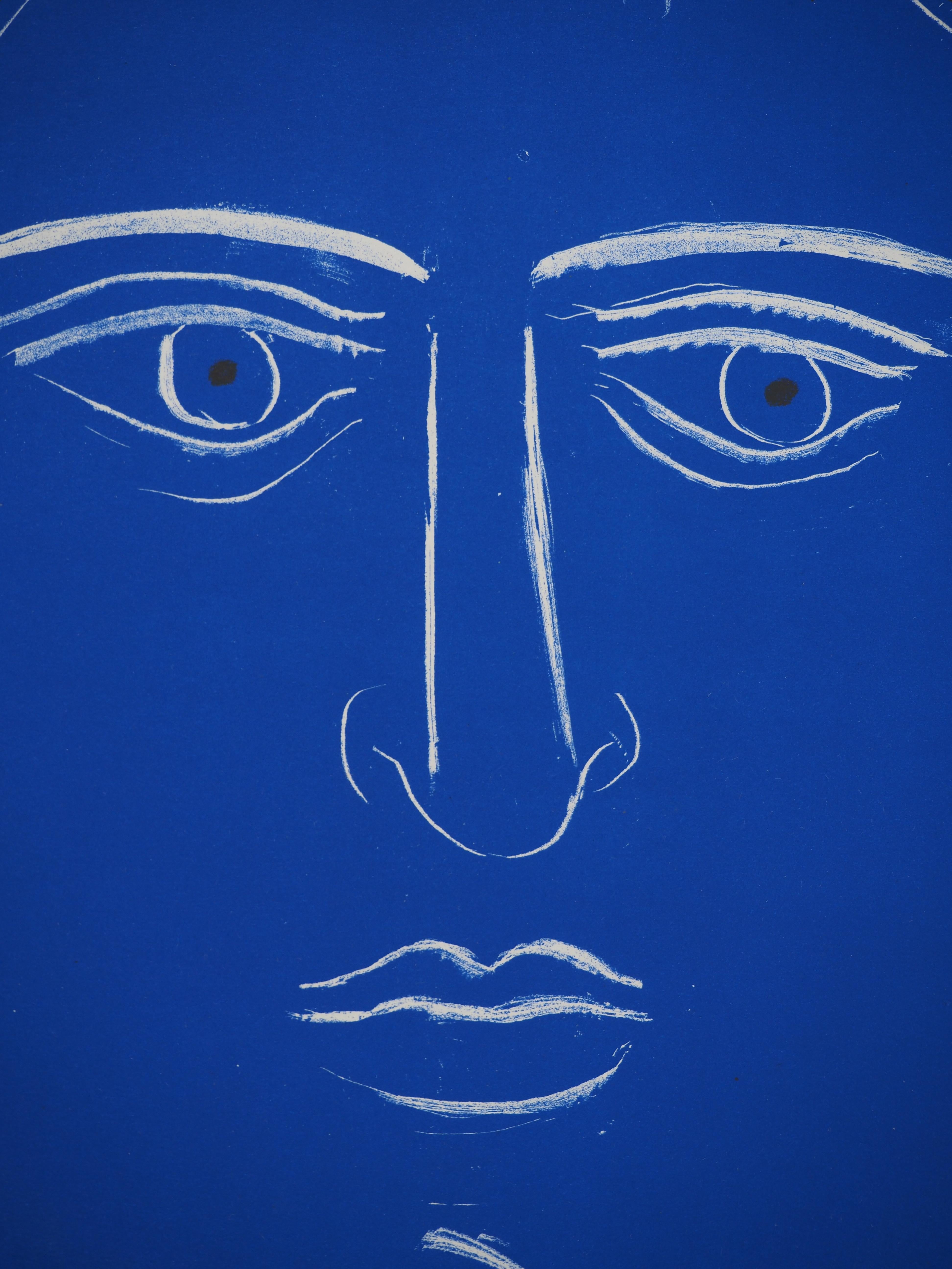 Alekos Fassianos
Il poeta ispirato in blu, 1983

Litografia originale
Firma stampata nella lastra
Su carta pesante 67 x 48  cm (circa 27 x 19 pollici)
Stampato in Atelier A Cassé : litografia in quadricromia 

INFORMAZIONI: Creato per il festival