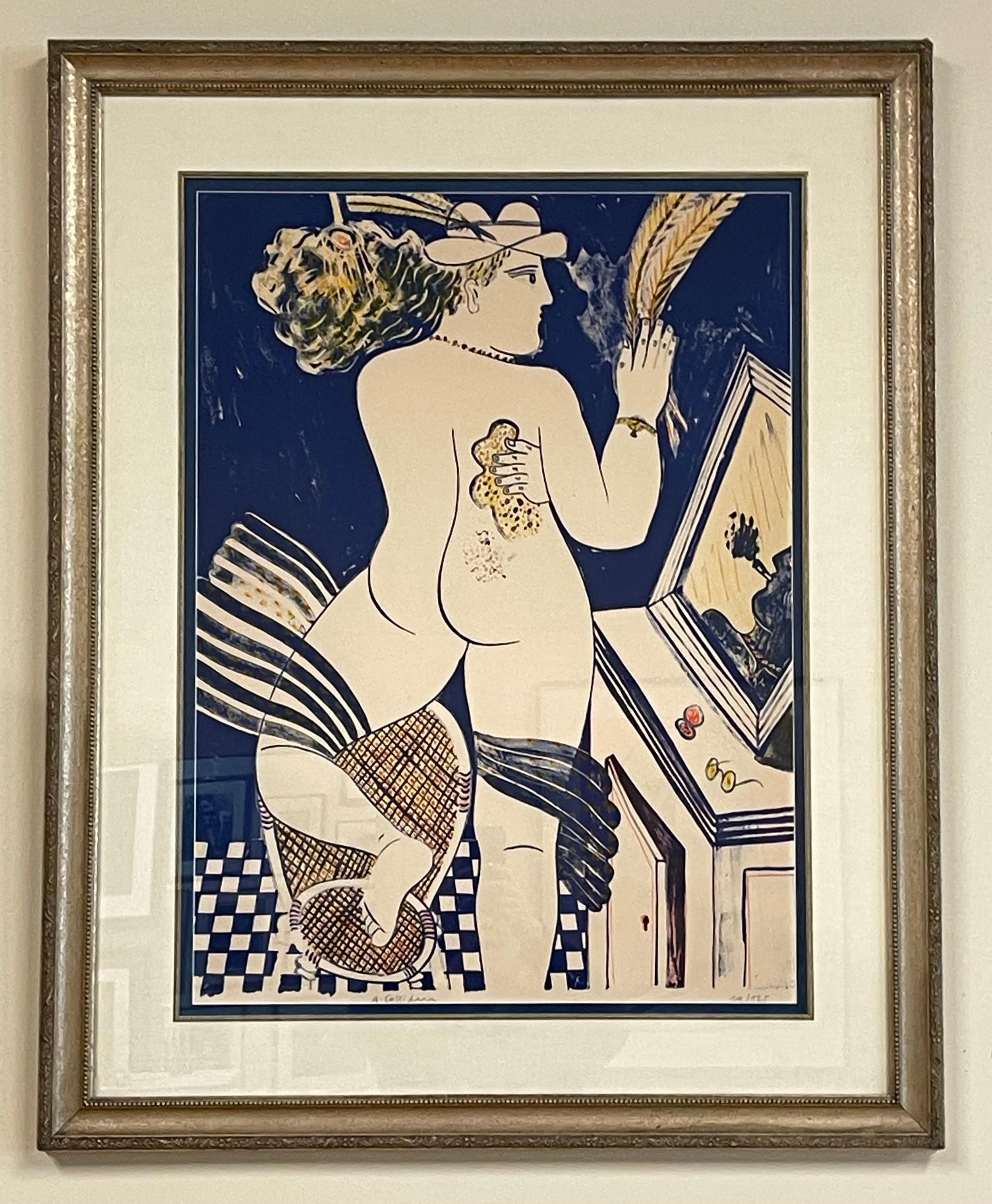 UNTITLED (NUDE AT HER DRESSING TABLE - Print by Alekos Fassianos