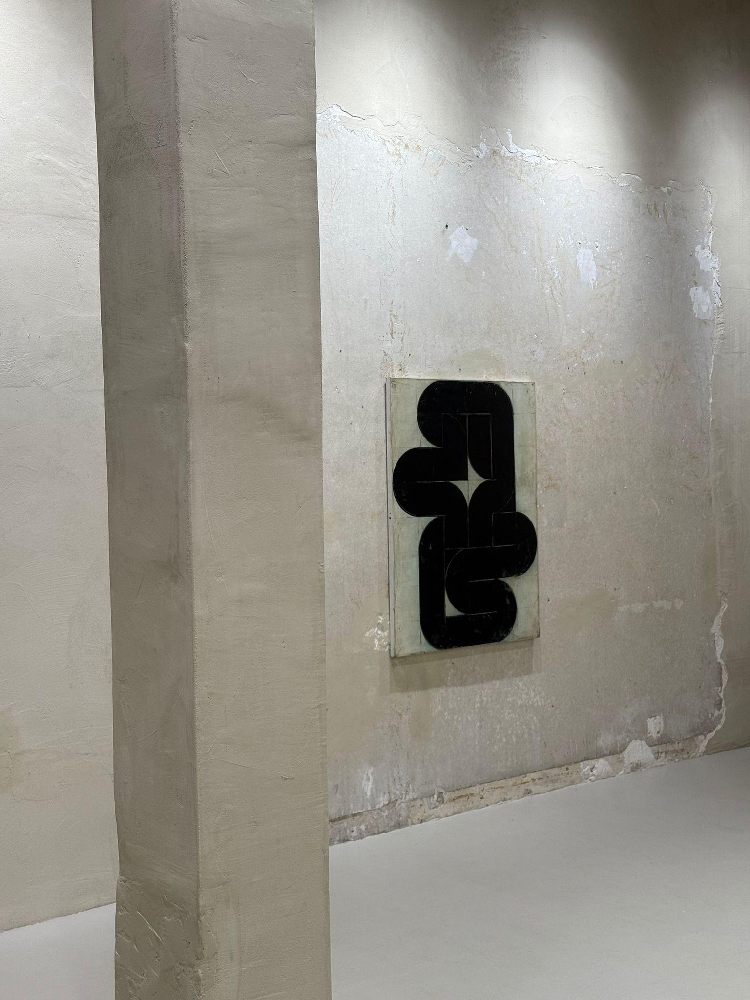 Aleksandar Bezinovic Zeitgenössische Geometrische Abstraktion Schwarz Weiß Minimalistisch im Angebot 4