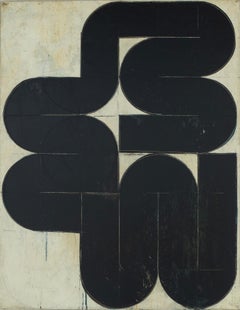 Aleksandar Bezinovic Geometric Abstraction Black Grey Contemporary Minimalist