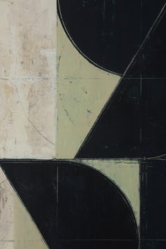 Aleksandar Bezinovic Abstracción geométrica Contemporáneo Negro Verde Minimalista