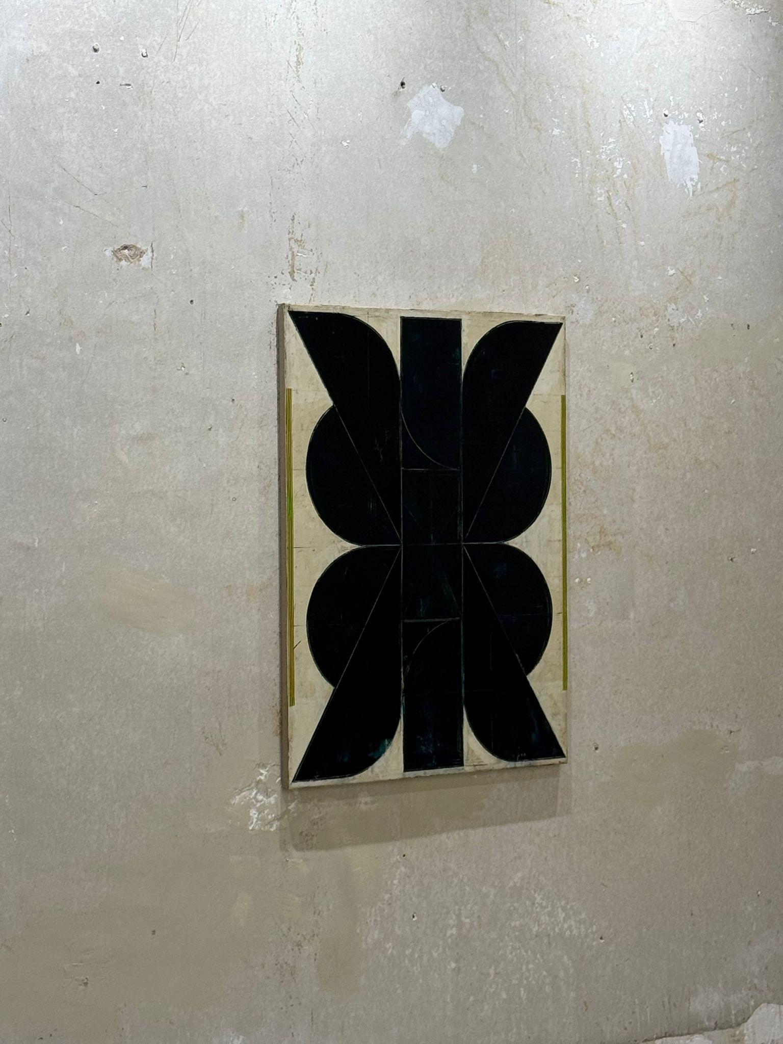 Aleksandar Bezinovic Geometrische Abstraktion Zeitgenössisch Schwarz Weiß Minimalistisch im Angebot 5