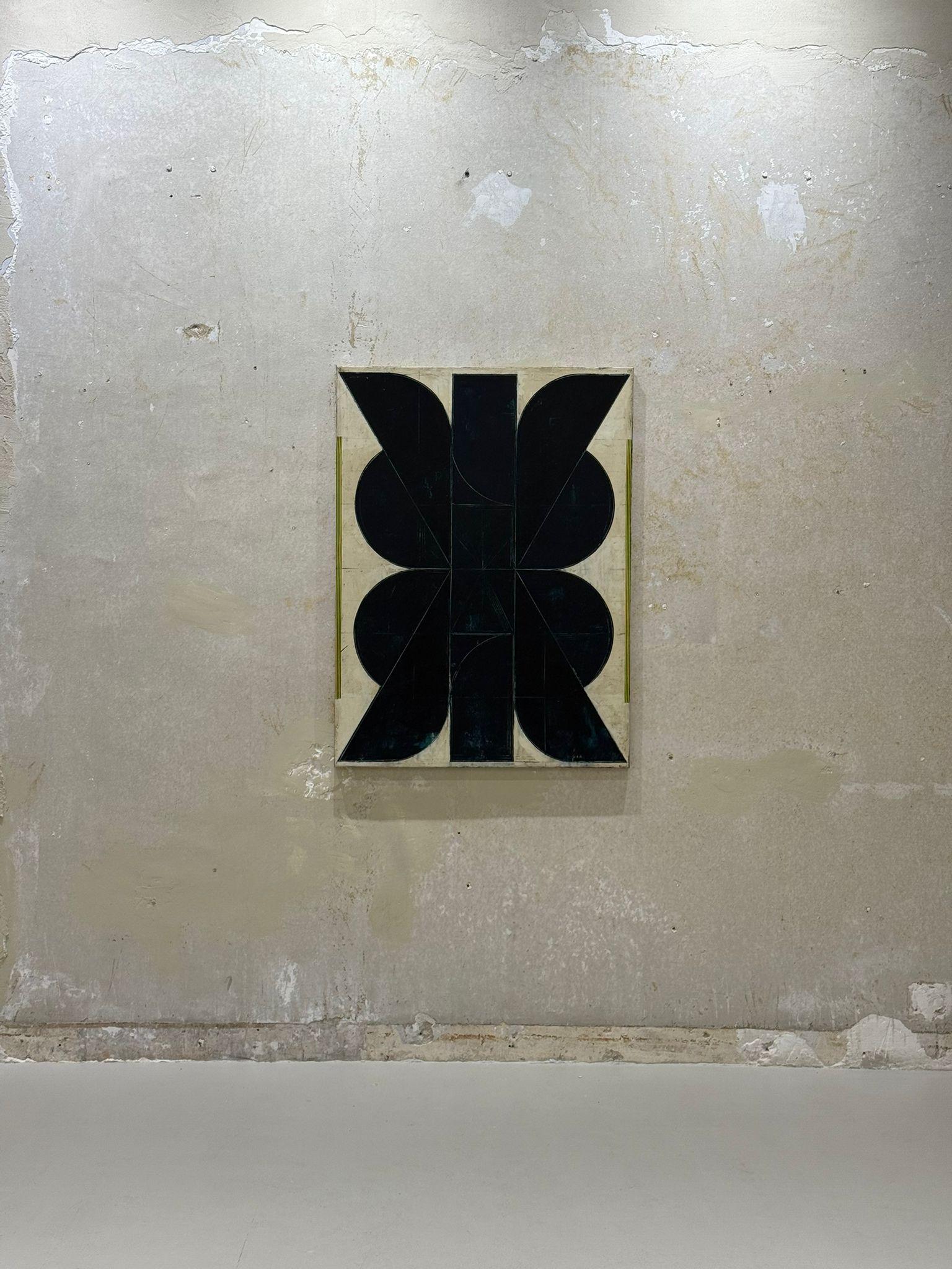 Aleksandar Bezinovic Geometrische Abstraktion Zeitgenössisch Schwarz Weiß Minimalistisch im Angebot 6