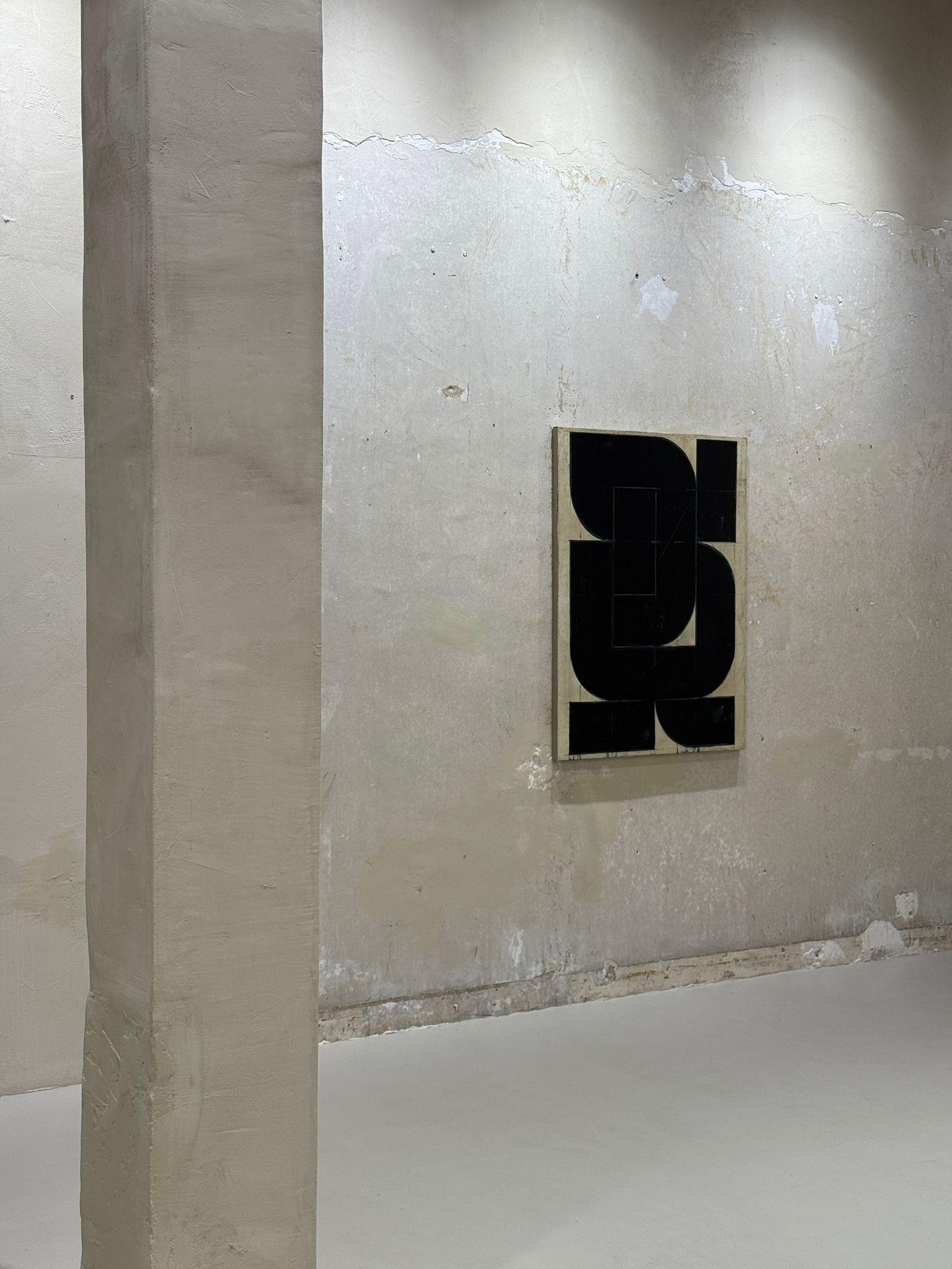 Aleksandar Bezinovic Geometrische Abstraktion Zeitgenössisch Schwarz Weiß Minimalistisch im Angebot 6