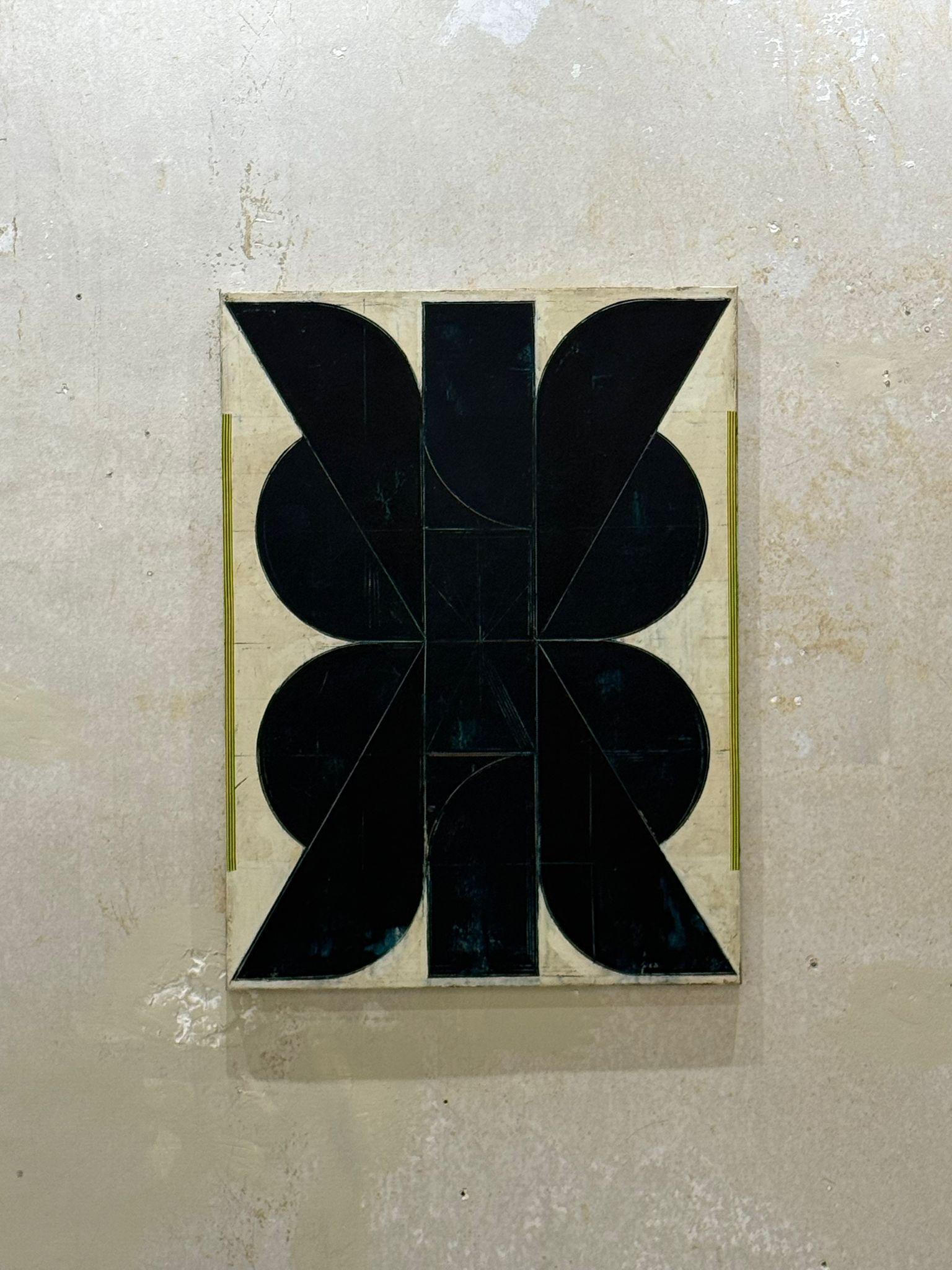 Aleksandar Bezinovic Geometrische Abstraktion Zeitgenössisch Schwarz Weiß Minimalistisch im Angebot 7