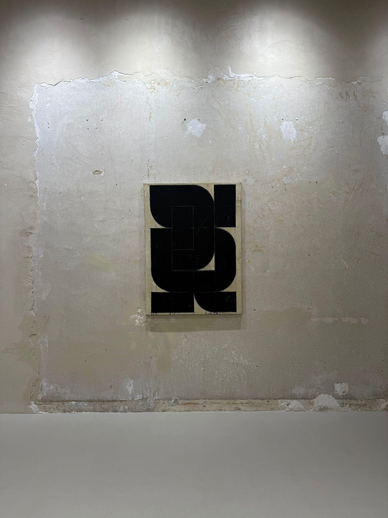 Aleksandar Bezinovic Geometrische Abstraktion Zeitgenössisch Schwarz Weiß Minimalistisch im Angebot 7