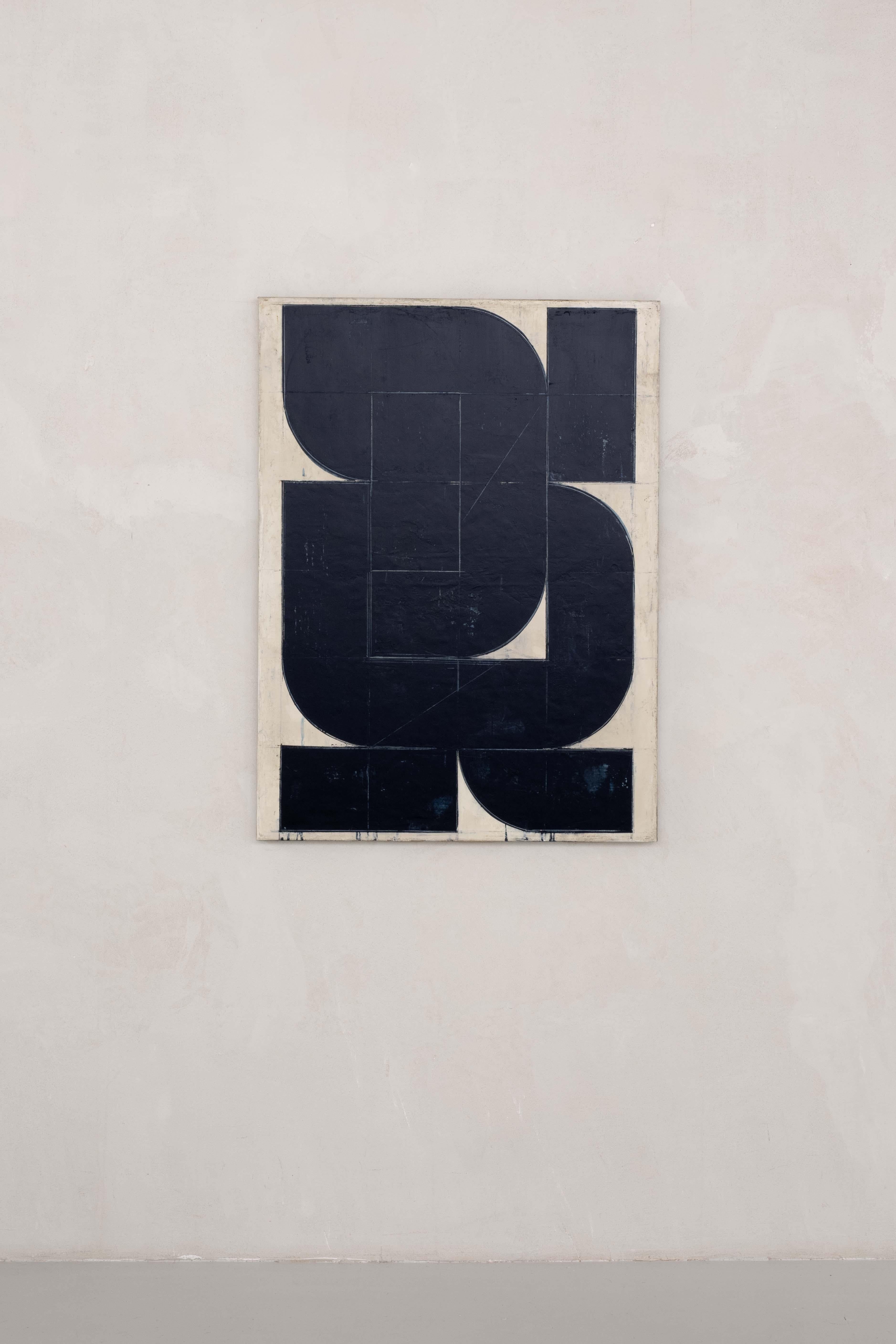 Aleksandar Bezinovic Geometric Abstraction Contemporary Black White Minimalist