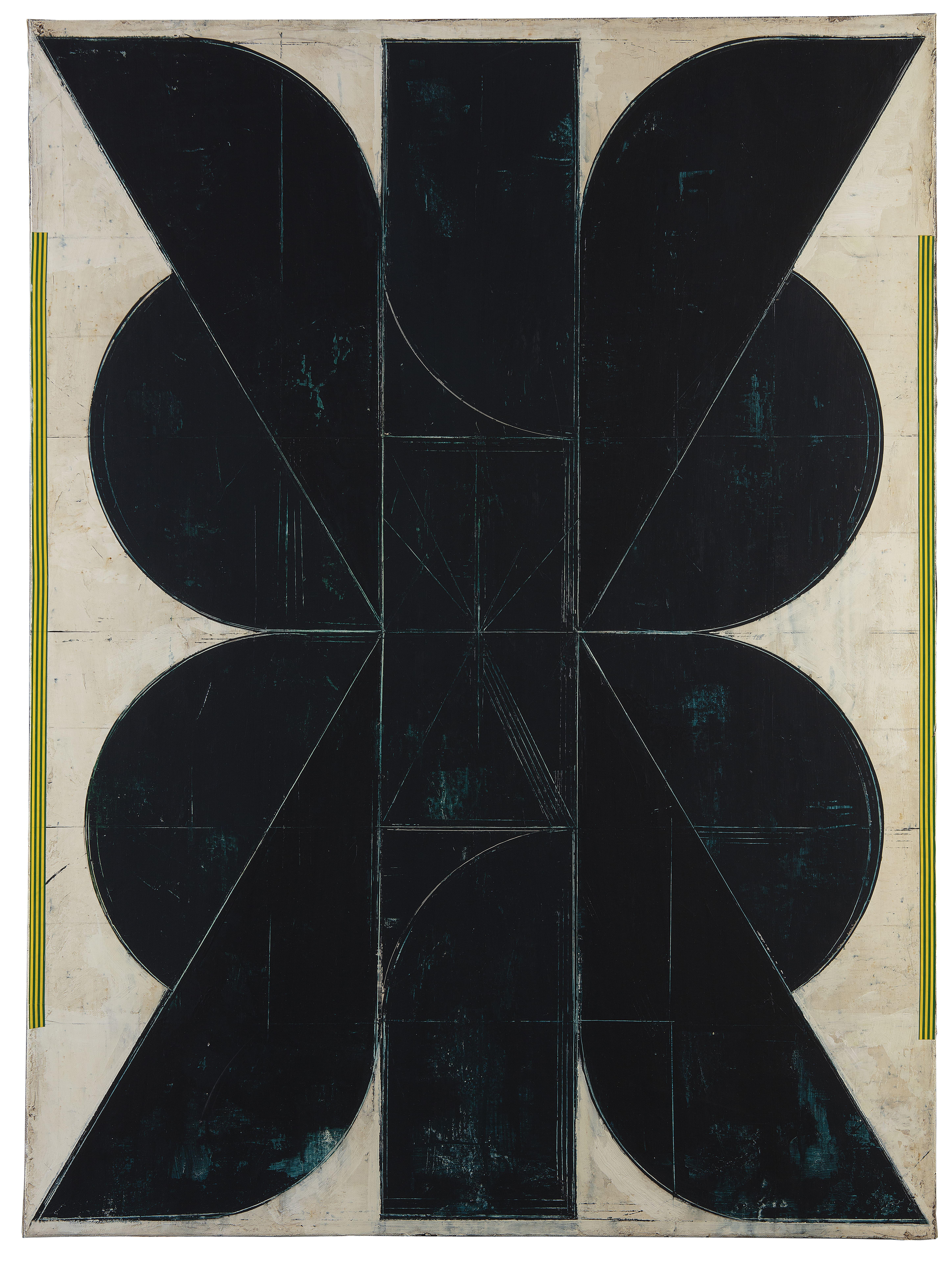 Aleksandar Bezinovic Geometrische Abstraktion Zeitgenössisch Schwarz Weiß Minimalistisch