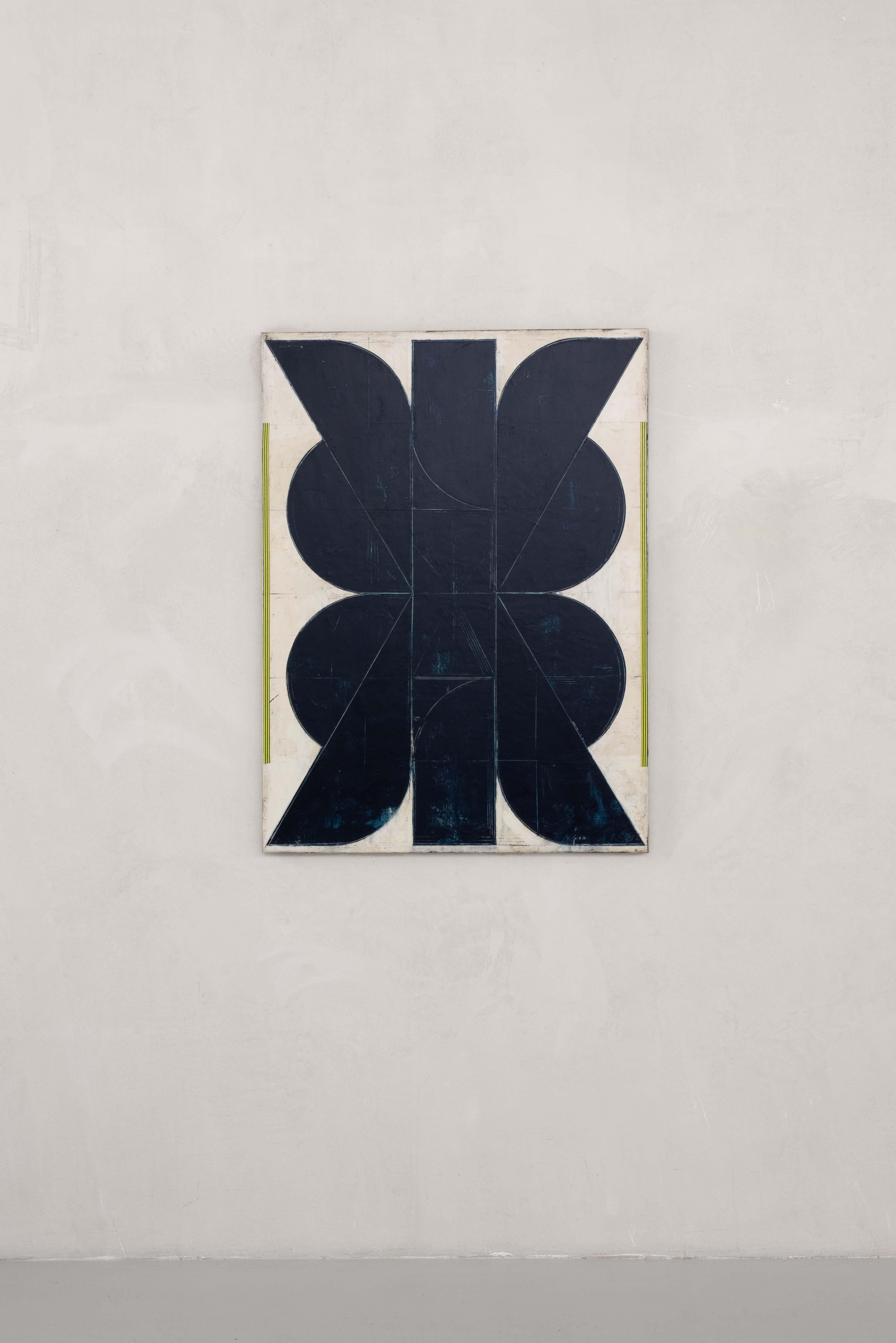 Aleksandar Bezinovic Geometrische Abstraktion Zeitgenössisch Schwarz Weiß Minimalistisch