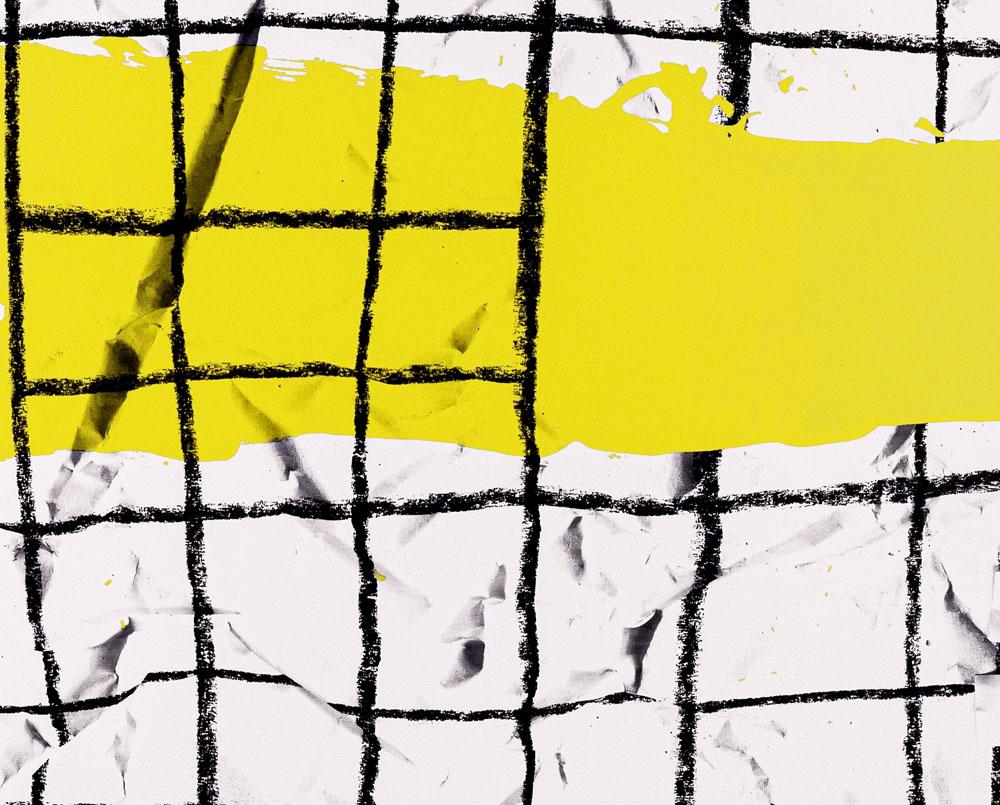 Messages of destiny (Yellow version) (Abstract print) - White Abstract Print by Aleksandar Topić