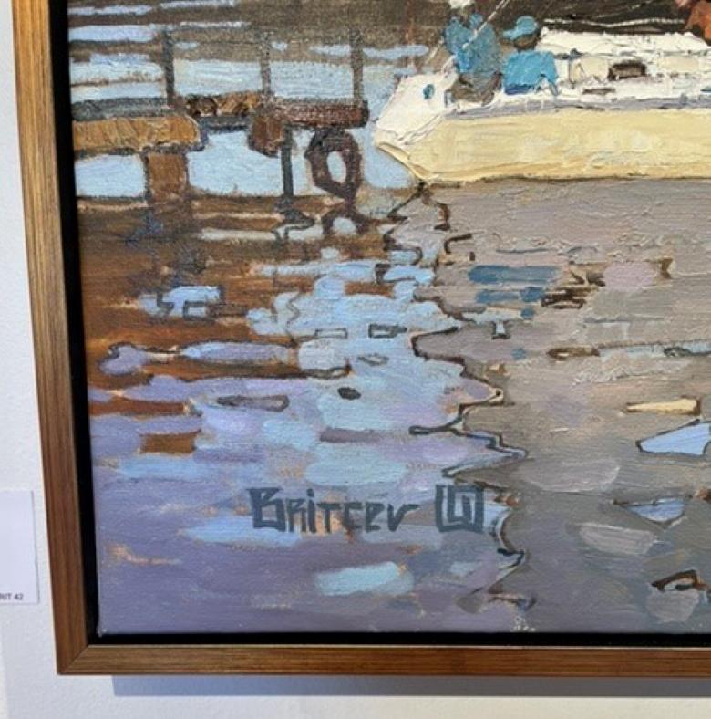 Sobre el agua - Painting de Aleksander Britsev