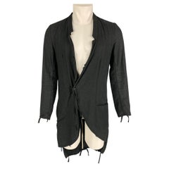 ALEKSANDR MANAMIS Charcoal Linen Viscose Single Breasted Sport Coat