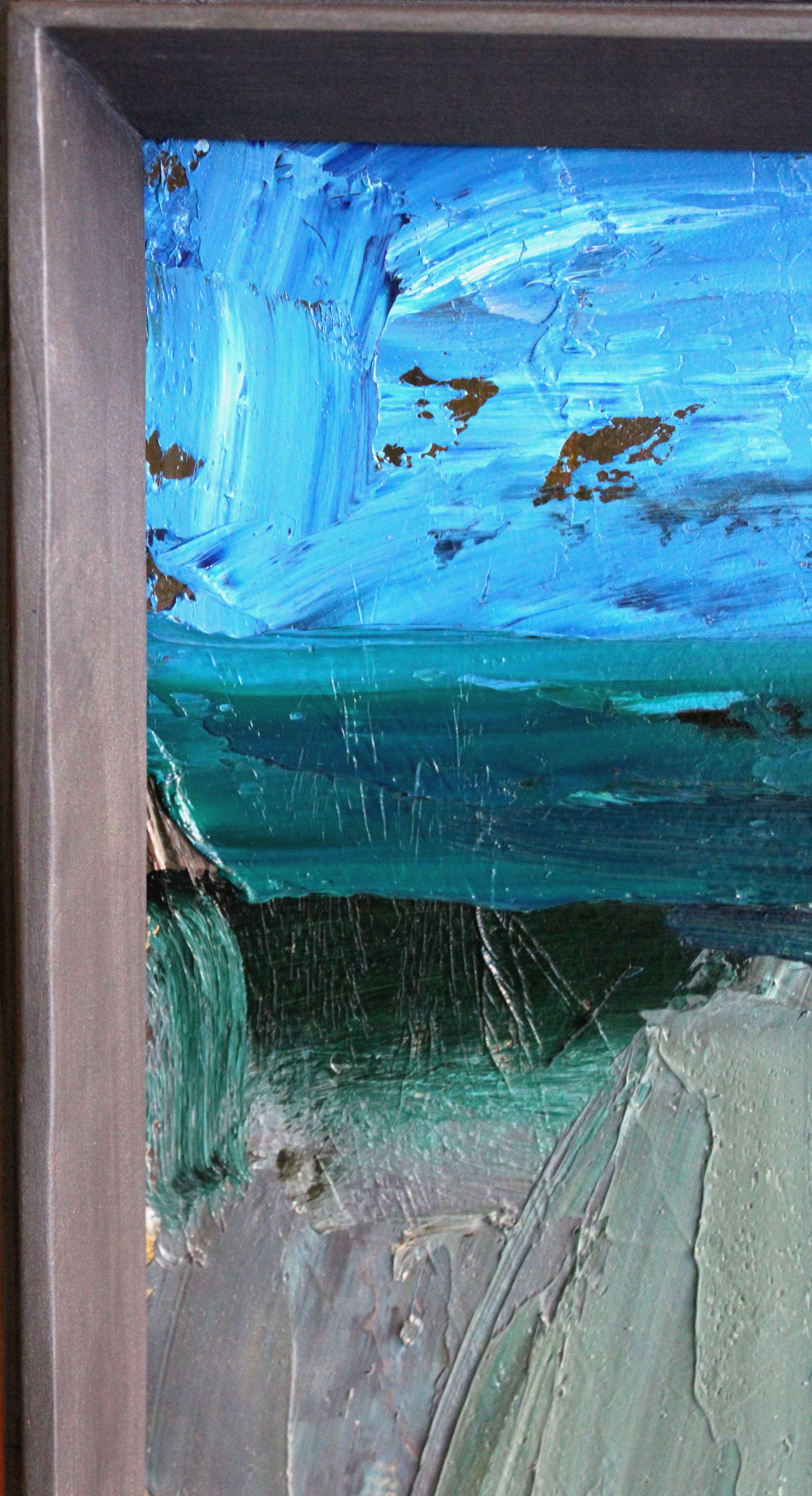 Patio. 1978, óleo sobre cartón, 69x63 cm en venta 6