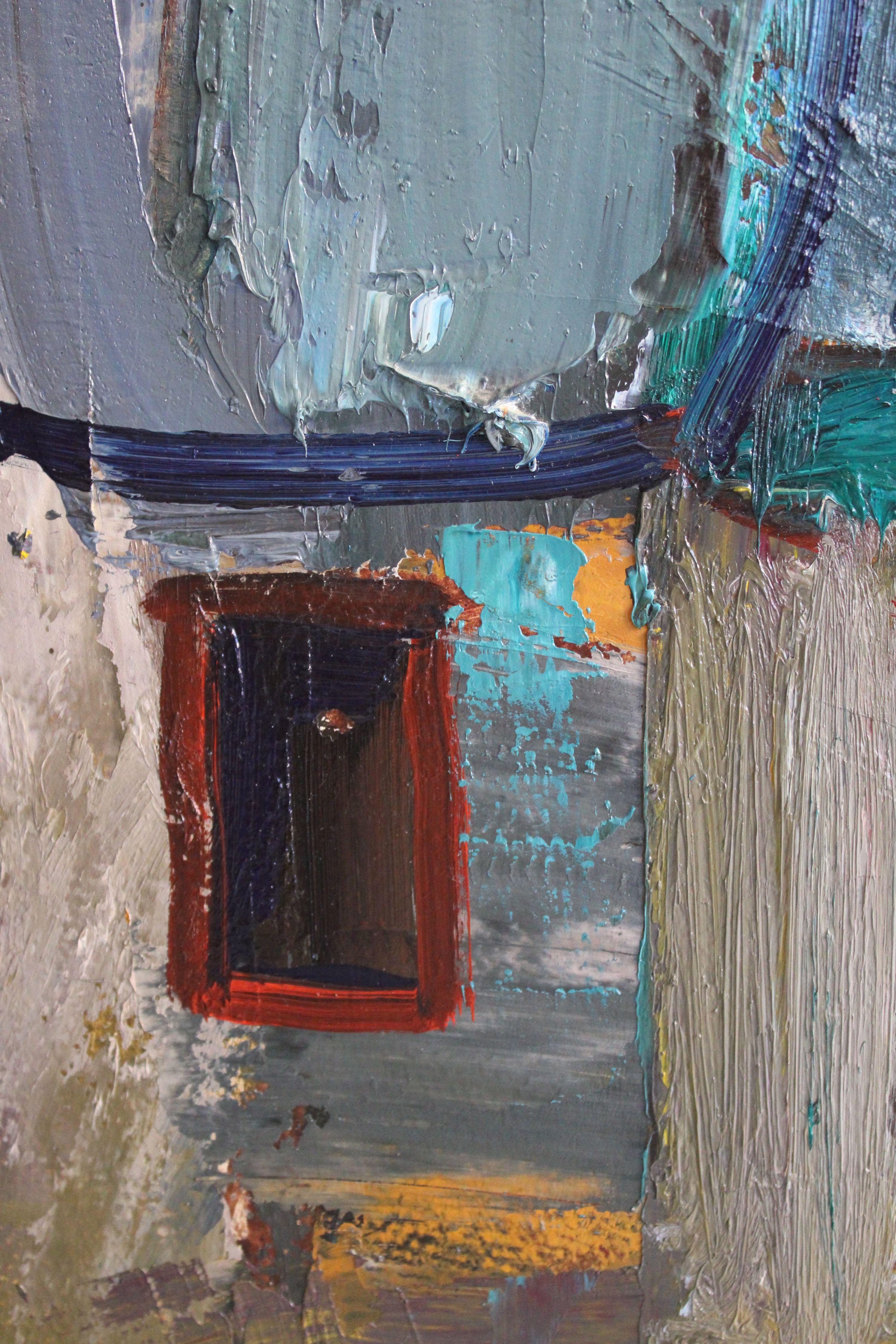 Patio. 1978, óleo sobre cartón, 69x63 cm en venta 1