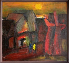 Atardecer 1981, óleo sobre lienzo, 65x70 cm