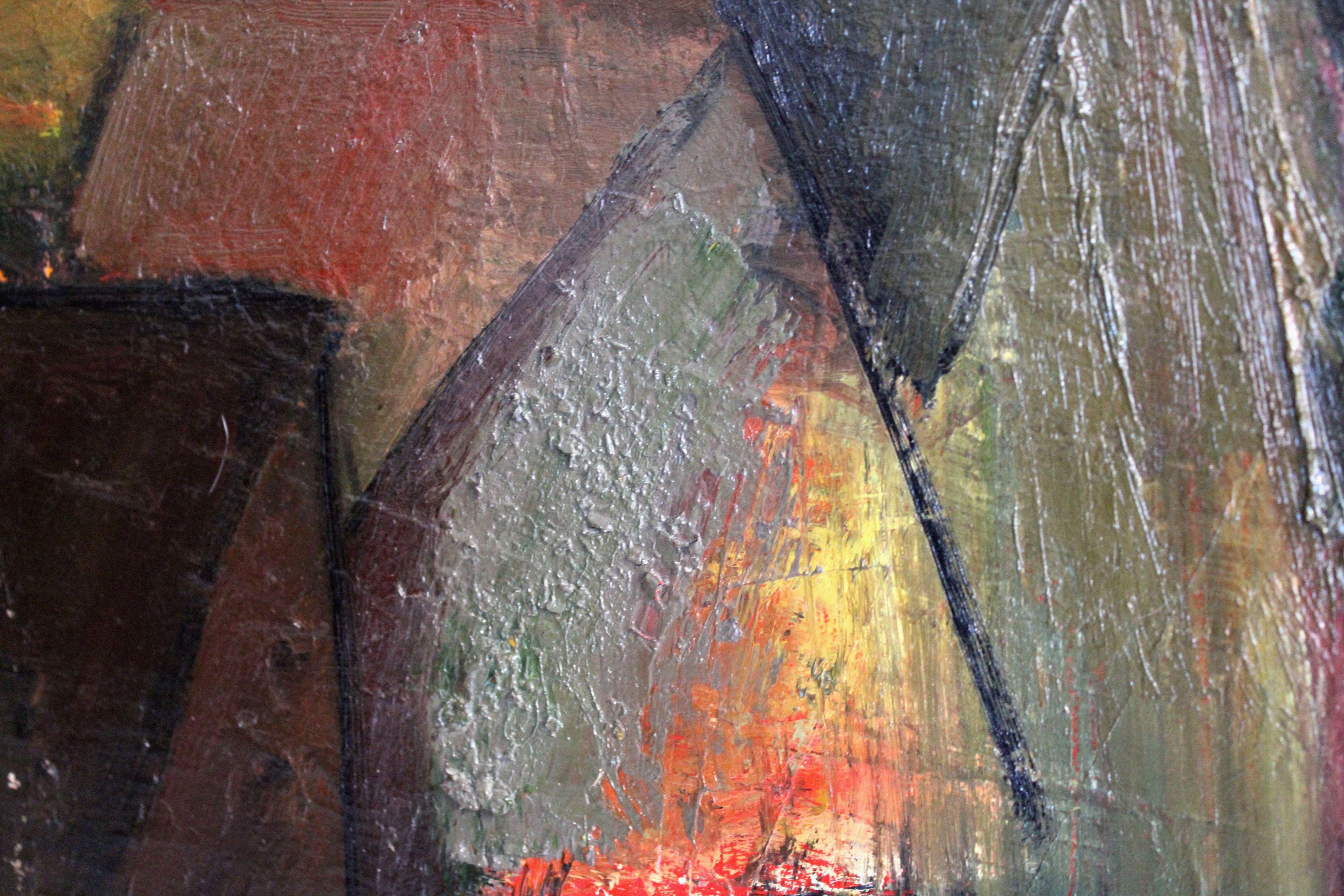 Sera. 1981, olio su tela, 65x70 cm in vendita 1