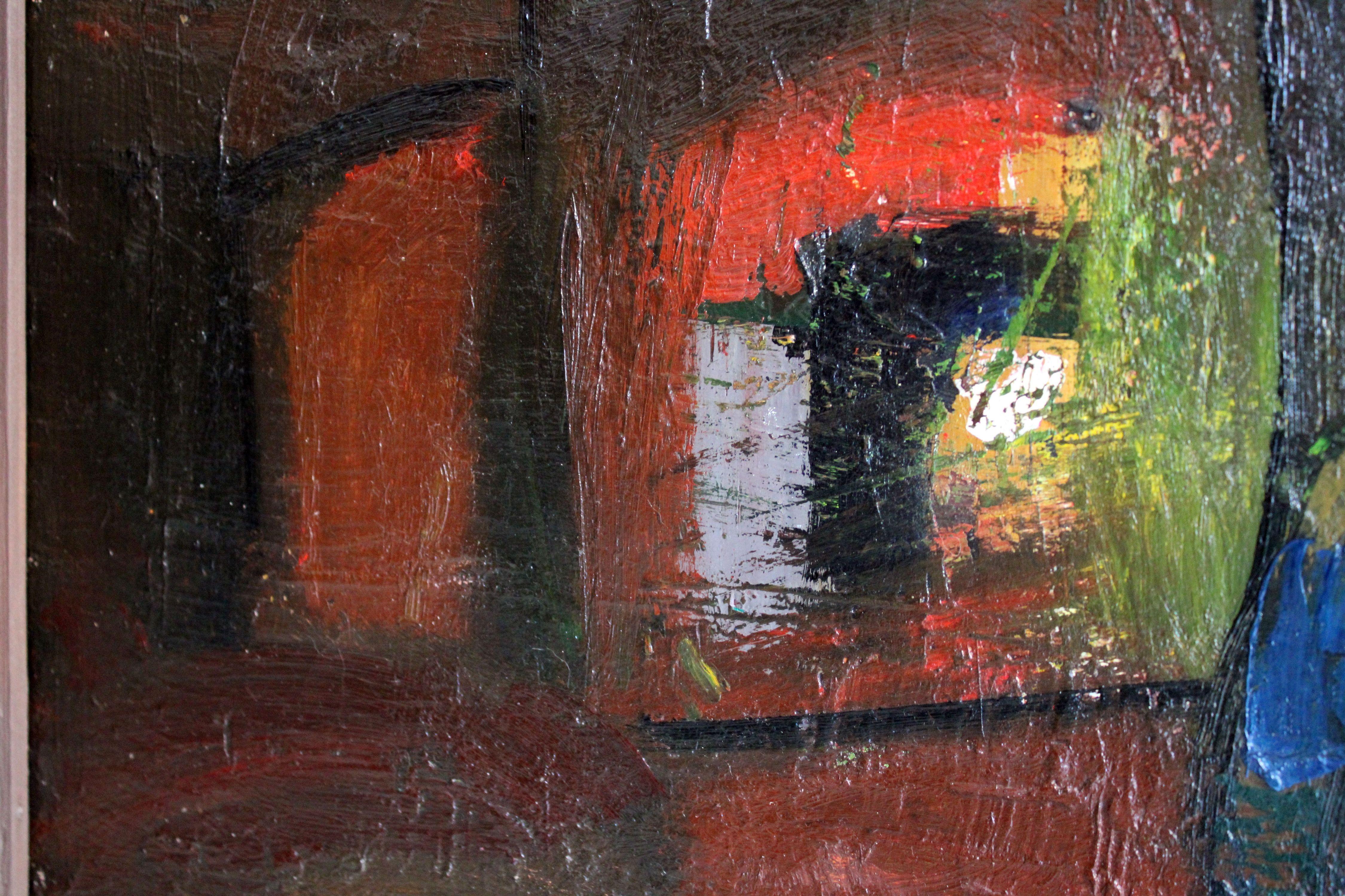 Sera. 1981, olio su tela, 65x70 cm in vendita 2
