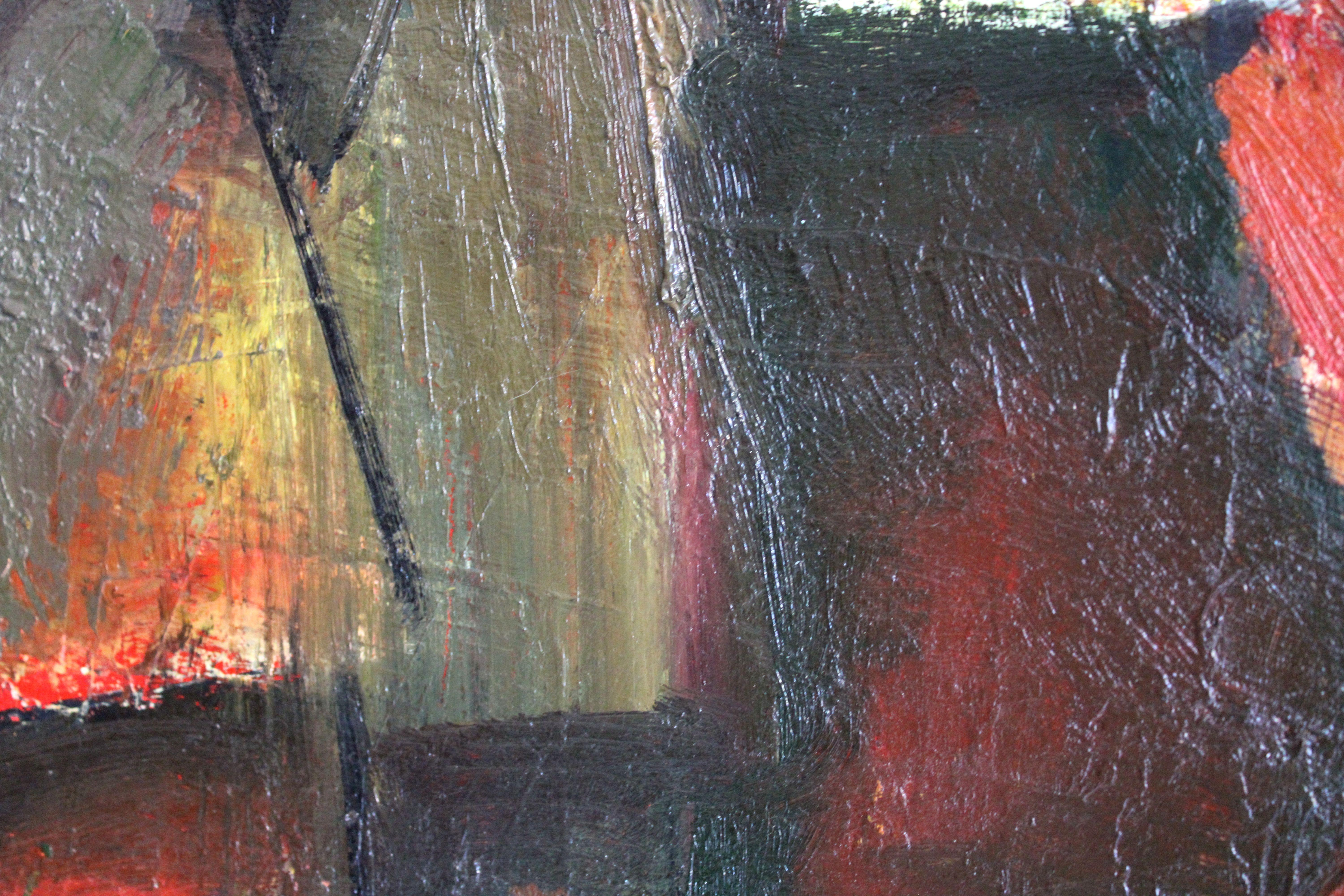 Sera. 1981, olio su tela, 65x70 cm in vendita 3