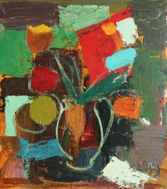 Blumen des Lebens. Bilateral. Öl auf Karton, 73x65 cm, Öl