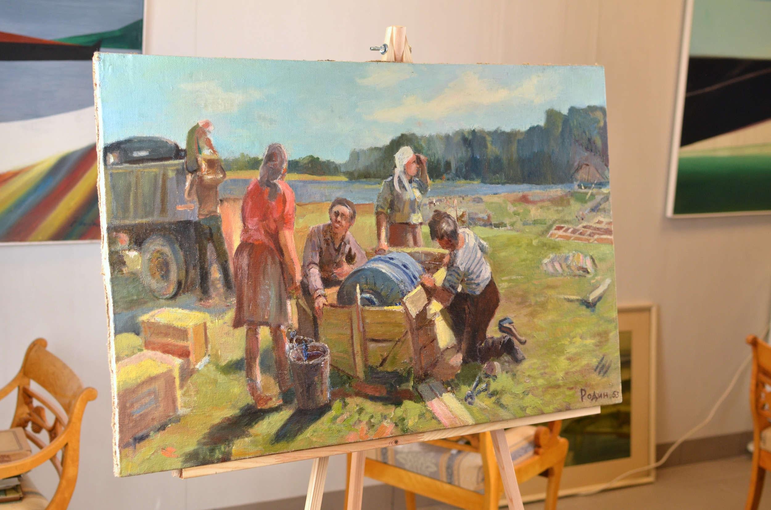 Aleksandr Rodin (1922-2001)

Maler, geboren in einer Bauernfamilie. Ehefrau Rasma Lace - Kunstwissenschaftlerin. Studium an der Stalingrader Kunstschule, Kunstschule Saratow, Abschluss an der Abteilung für Malerei der LVMA, Diplomarbeit 