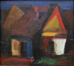 In the old Ilguciems. oil on cardboard, 65x70 cm