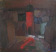 Paesaggio con torre