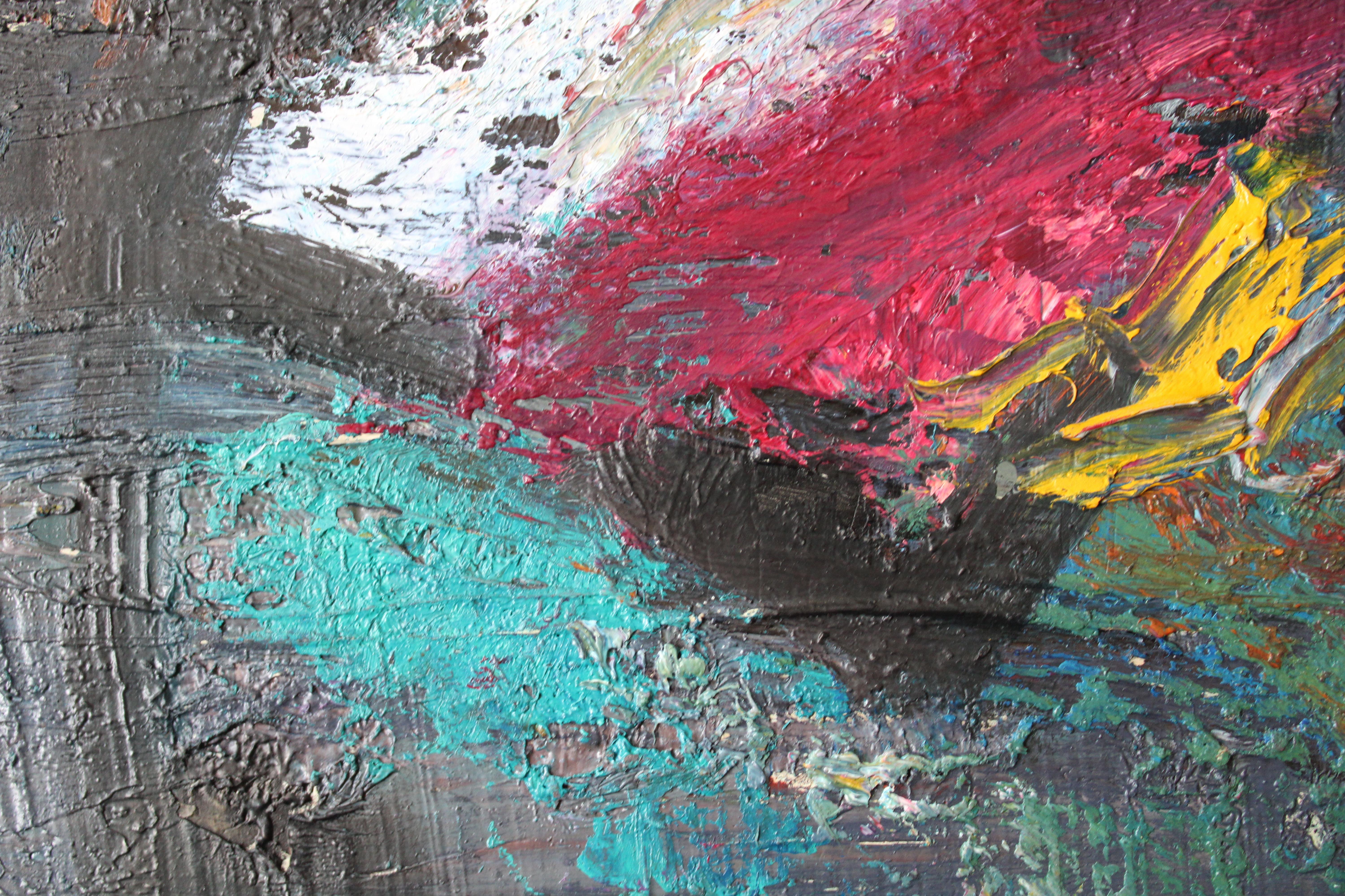 Nature morte aux poires. Huile sur carton, 50 x 60 cm en vente 1