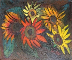 Sunflowers. 1986, oil on canvas, 49x59 cm
