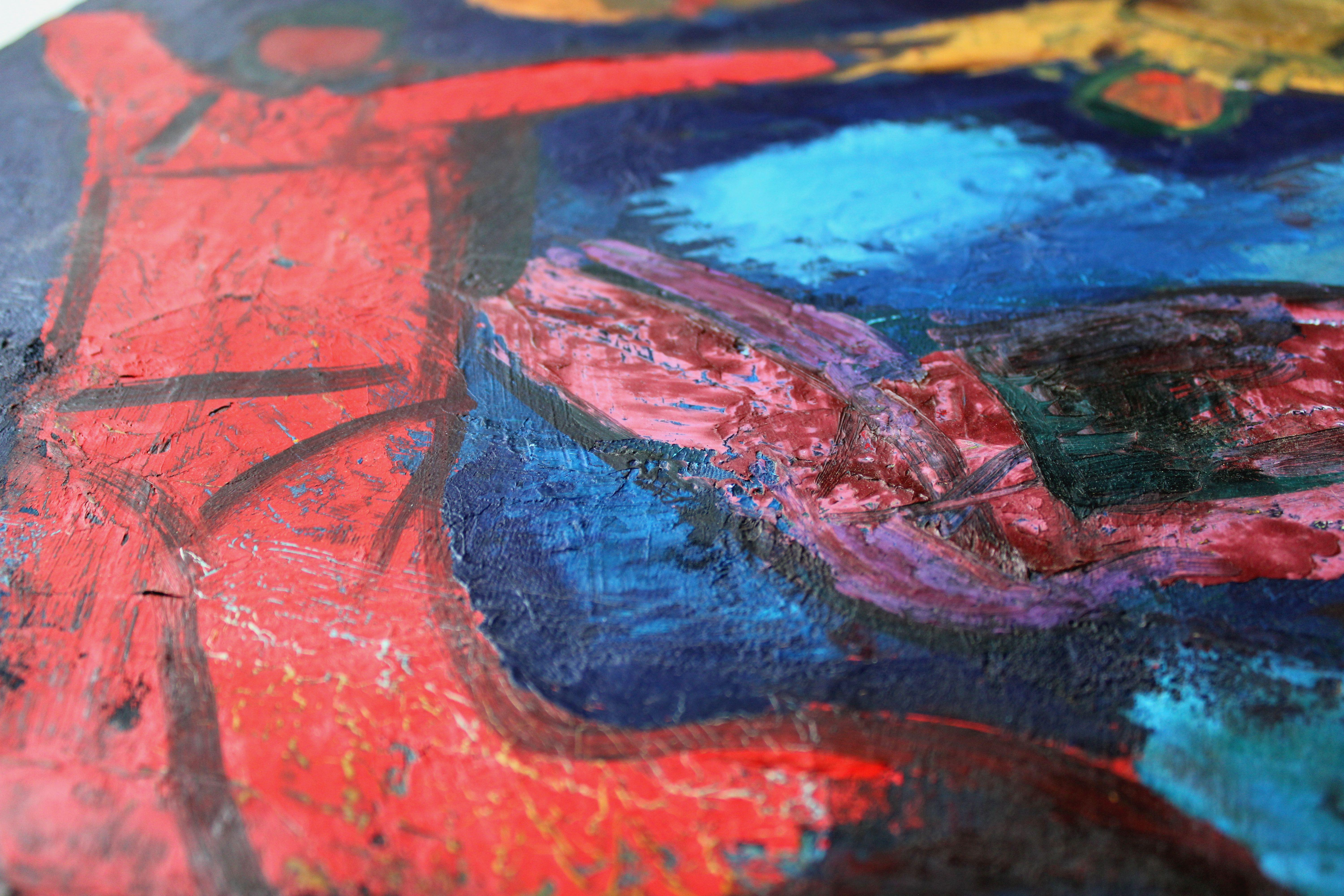 Journey Beyond - Abstract Expressionist Painting by Aleksandr Rodin (1922-2001)