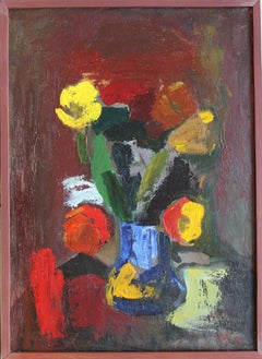 Tulpen  Kartenkarton/Öl, 65x47 cm, 1993