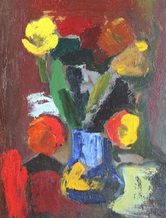 Tulips  cardboard/oil, 65x47 cm, 1993