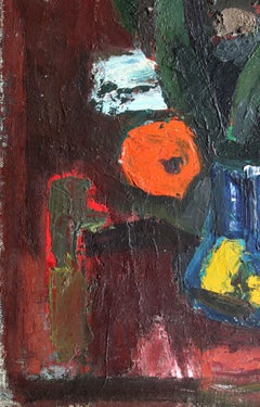 Flowers. Canvas, cardboard, oil, 69x50 cm