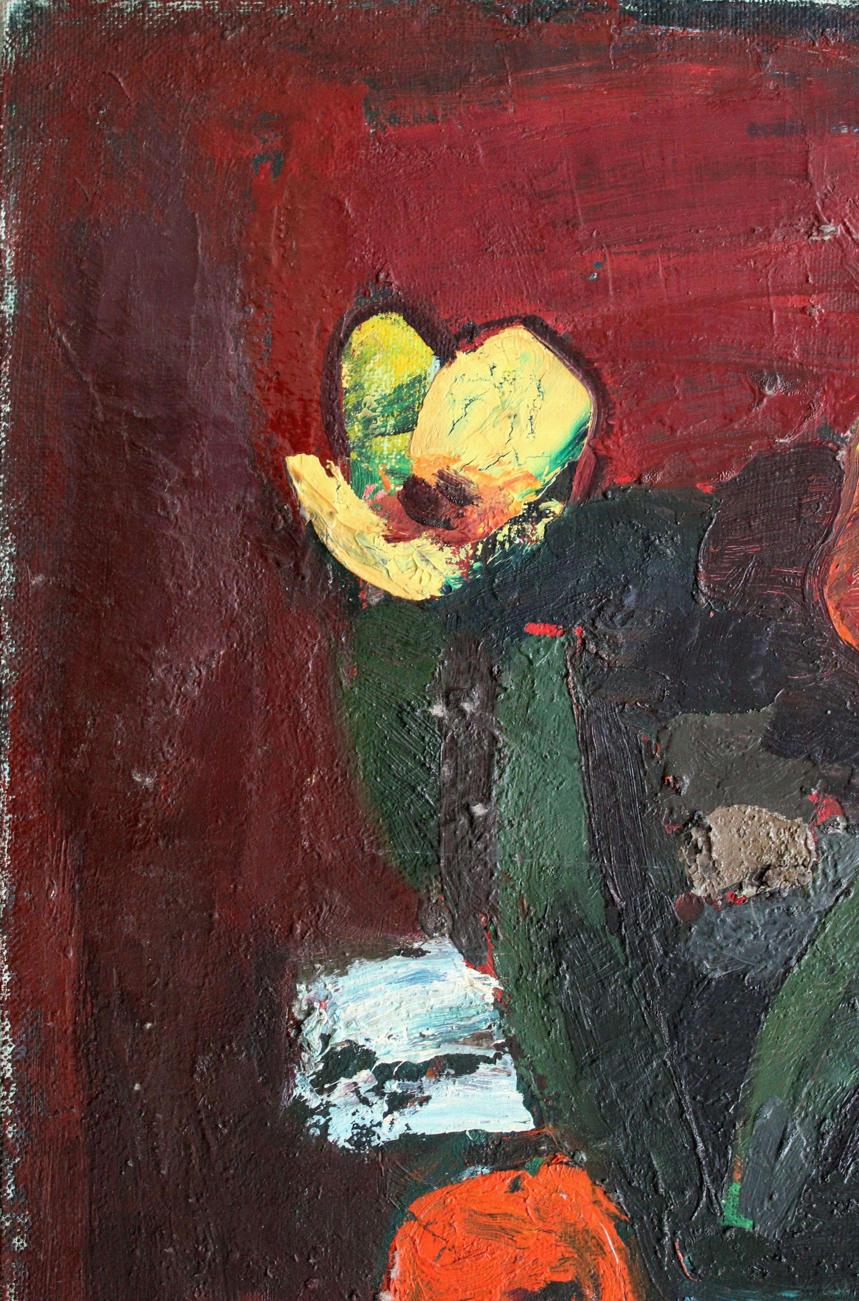 Fleurs. Toile, carton, huile, 69 x 50 cm

Alexandre Rodin (1922-2001)
Peintre Né dans une famille d'agriculteurs. Épouse Rasma Lace - érudite en art. Il a étudié à l'école d'art de Stalingrad, à l'école d'art de Saratov, et a obtenu un diplôme du