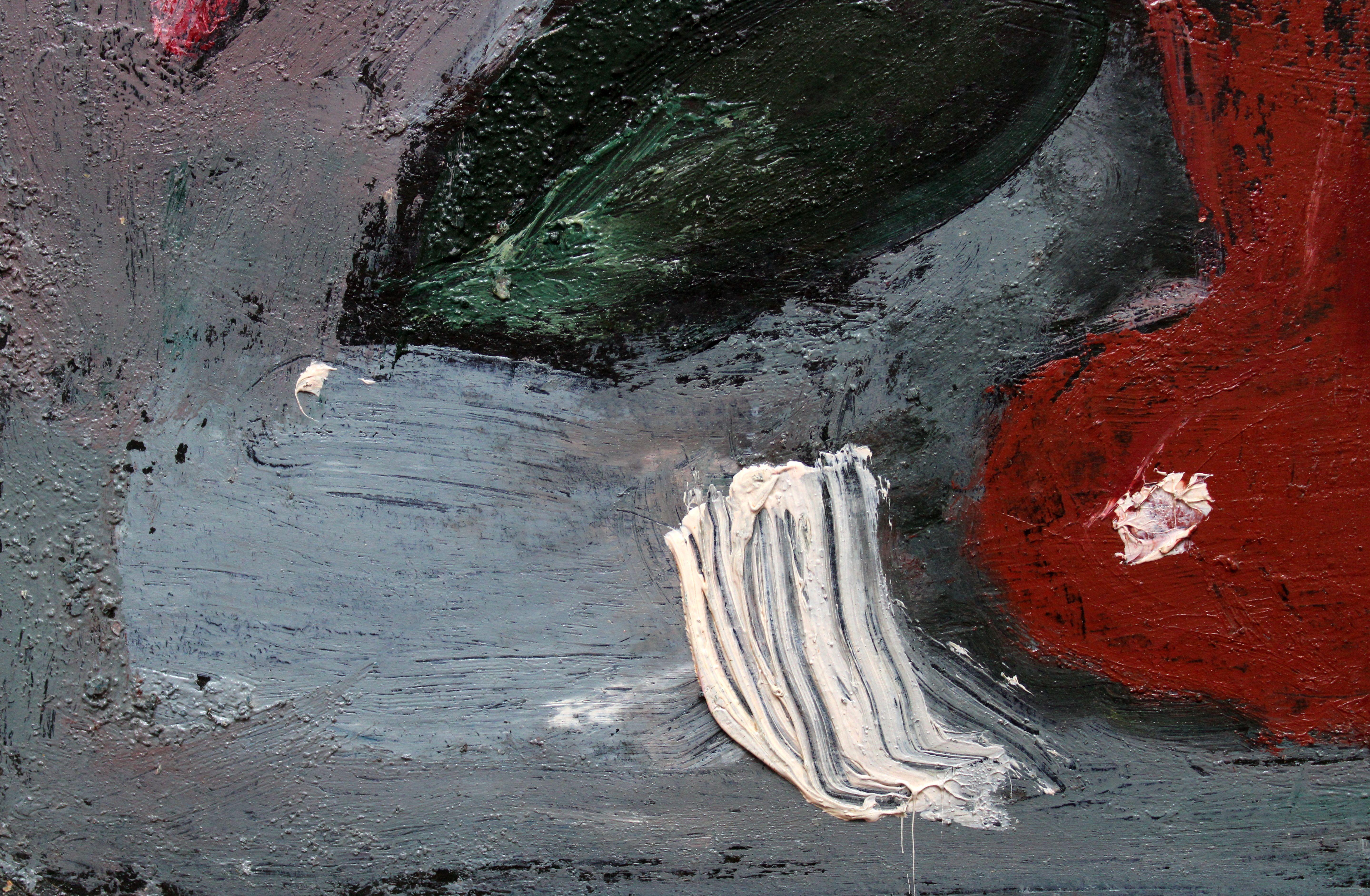 Flowers. Oil on cardboard, 40x50 cm - Painting by Aleksandr Rodin