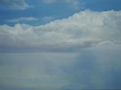 Agorafolia - Large Format Contemporary Nature Oil Painting, Landscape, Clouds