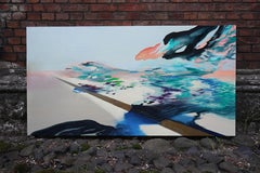 Desert / Mirage  - Large Format, Contemporary Nature Landscape Abstract Painting