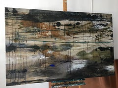 Scenery In Construction II - Contemporary Nature, Landscape Abstract Painting