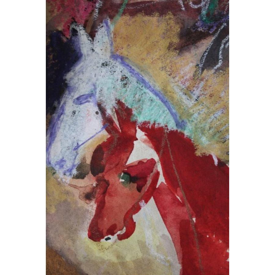 Circo. 1971, papel, técnica mixta, 27,5x39,5 cm en venta 2