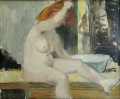 Nackt  1960s. Öl auf Leinwand. 60x73 cm