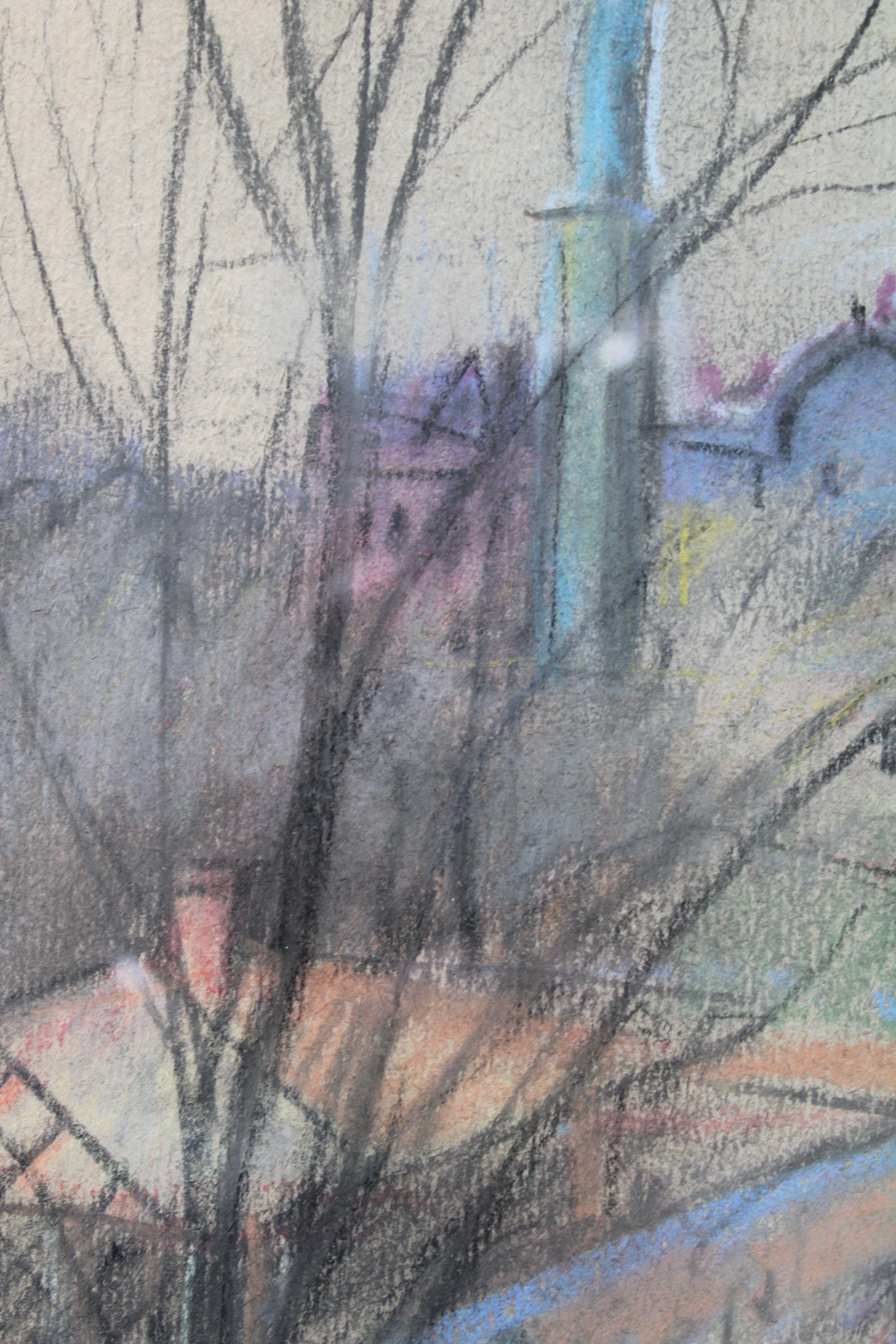 Outlook of the city

1960. paper, pastel. 29x40 cm

