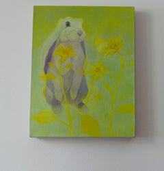 Riccioli d'oro - Pittura ad olio figurativa contemporanea di animali, realismo magico