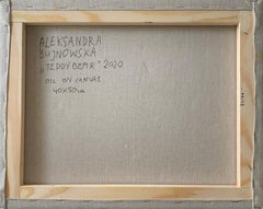 Teddy Bear - Contemporary Figurative Animals Oil Painting, Magical Realism