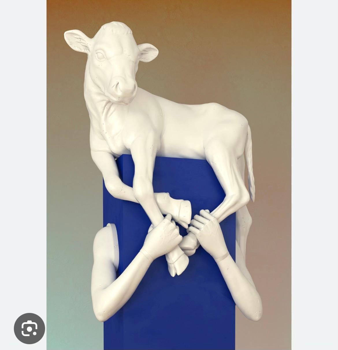 Aleksandra Domanović - Escultura Portadora de terneros 2017 (Kalbträgerin) en venta 2