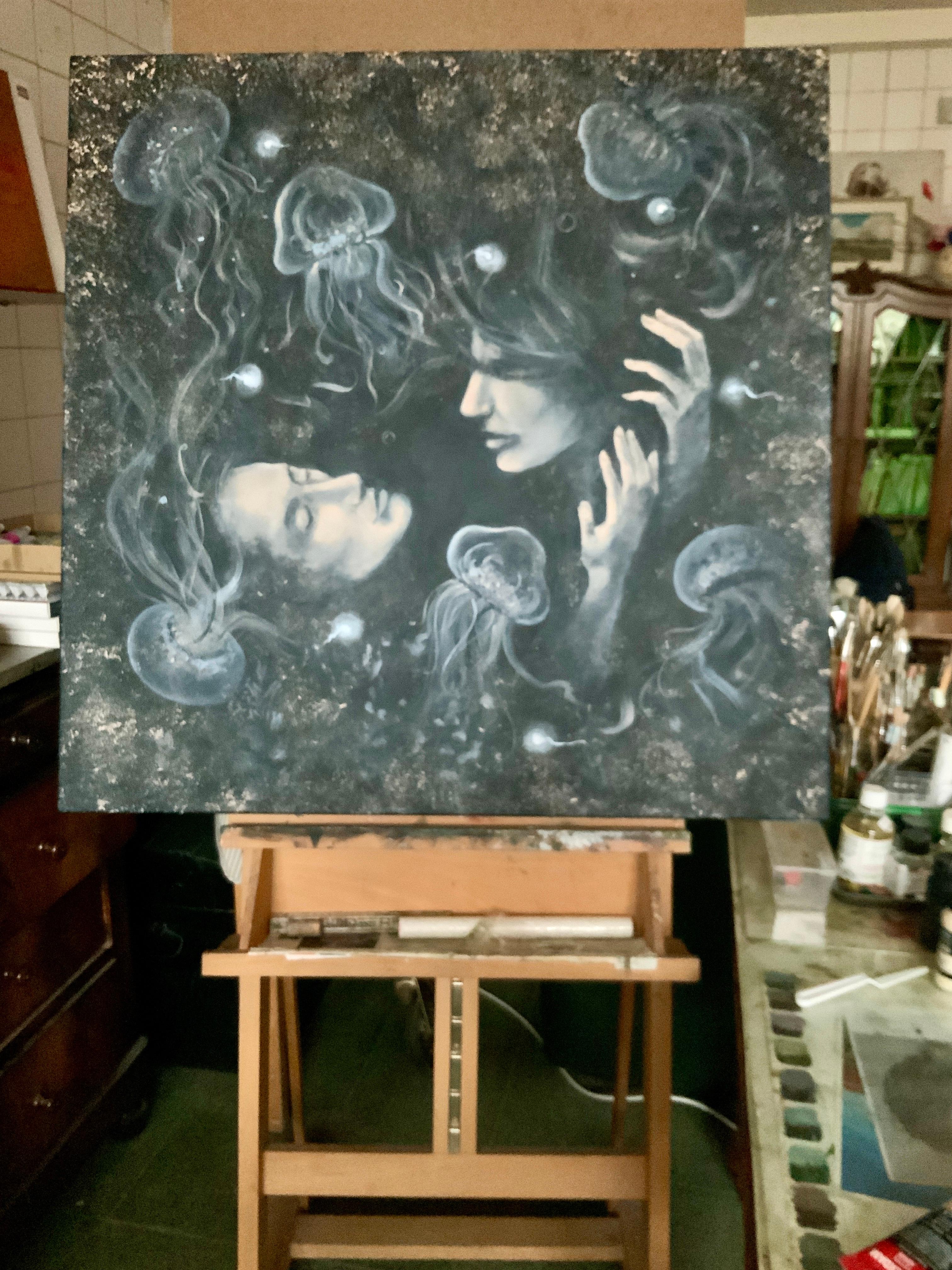 Depths of Love. Originalgemälde von Aleksandra Jagoda im Angebot 9