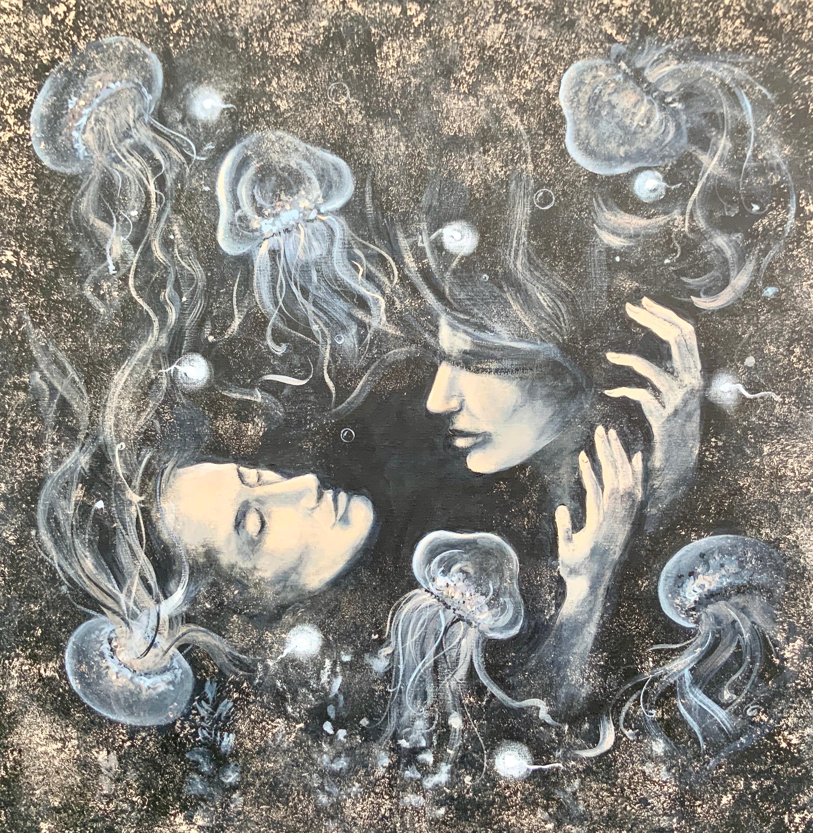 Depths of Love. Originalgemälde von Aleksandra Jagoda im Angebot 10