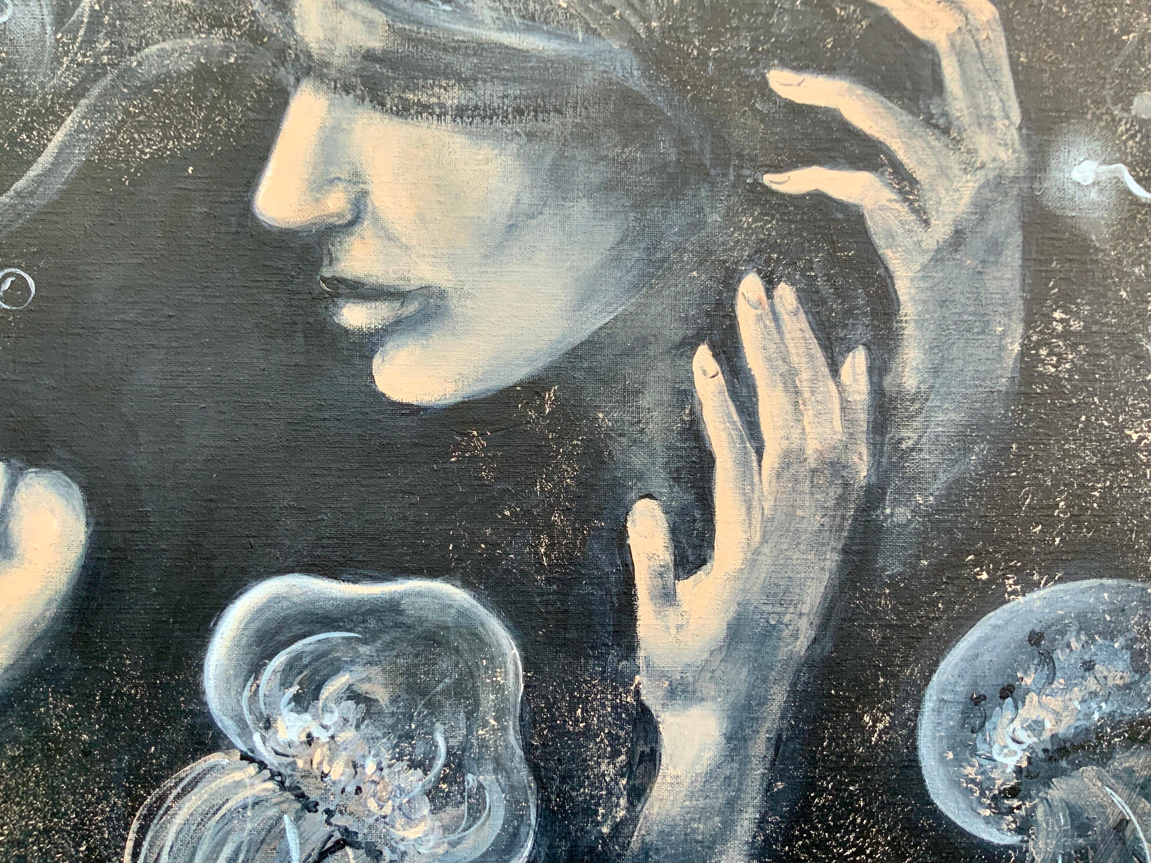 Depths of Love. Originalgemälde von Aleksandra Jagoda im Angebot 15