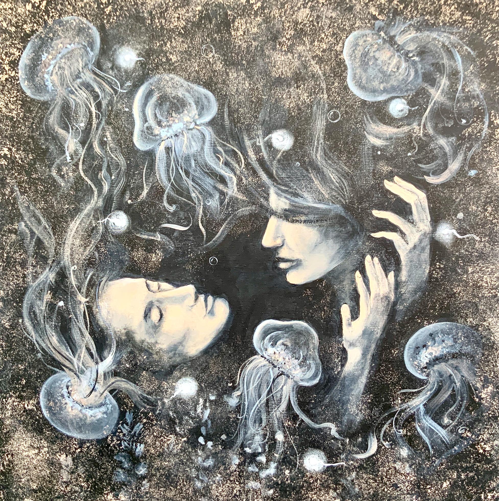 Depths of Love. Originalgemälde von Aleksandra Jagoda im Angebot 1