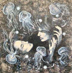 Profondità dell'amore. dipinto originale di Aleksandra Jagoda