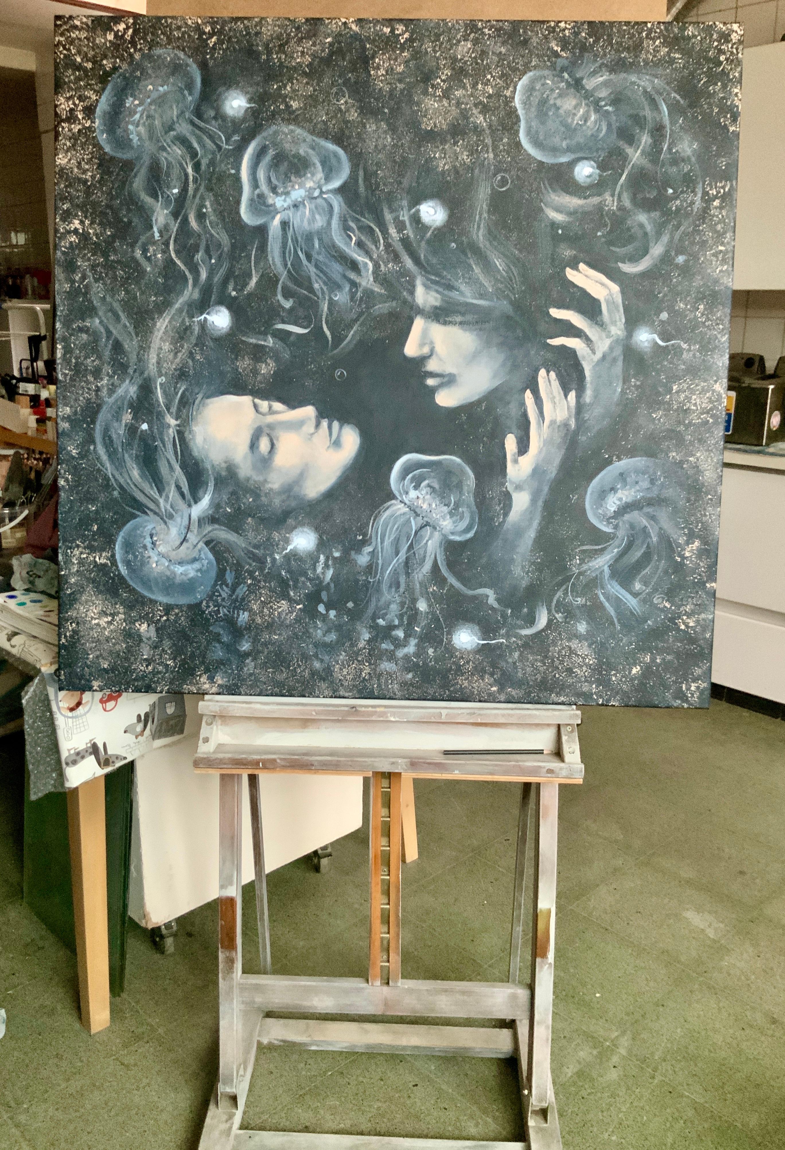 Depths of Love. Originalgemälde von Aleksandra Jagoda im Angebot 2