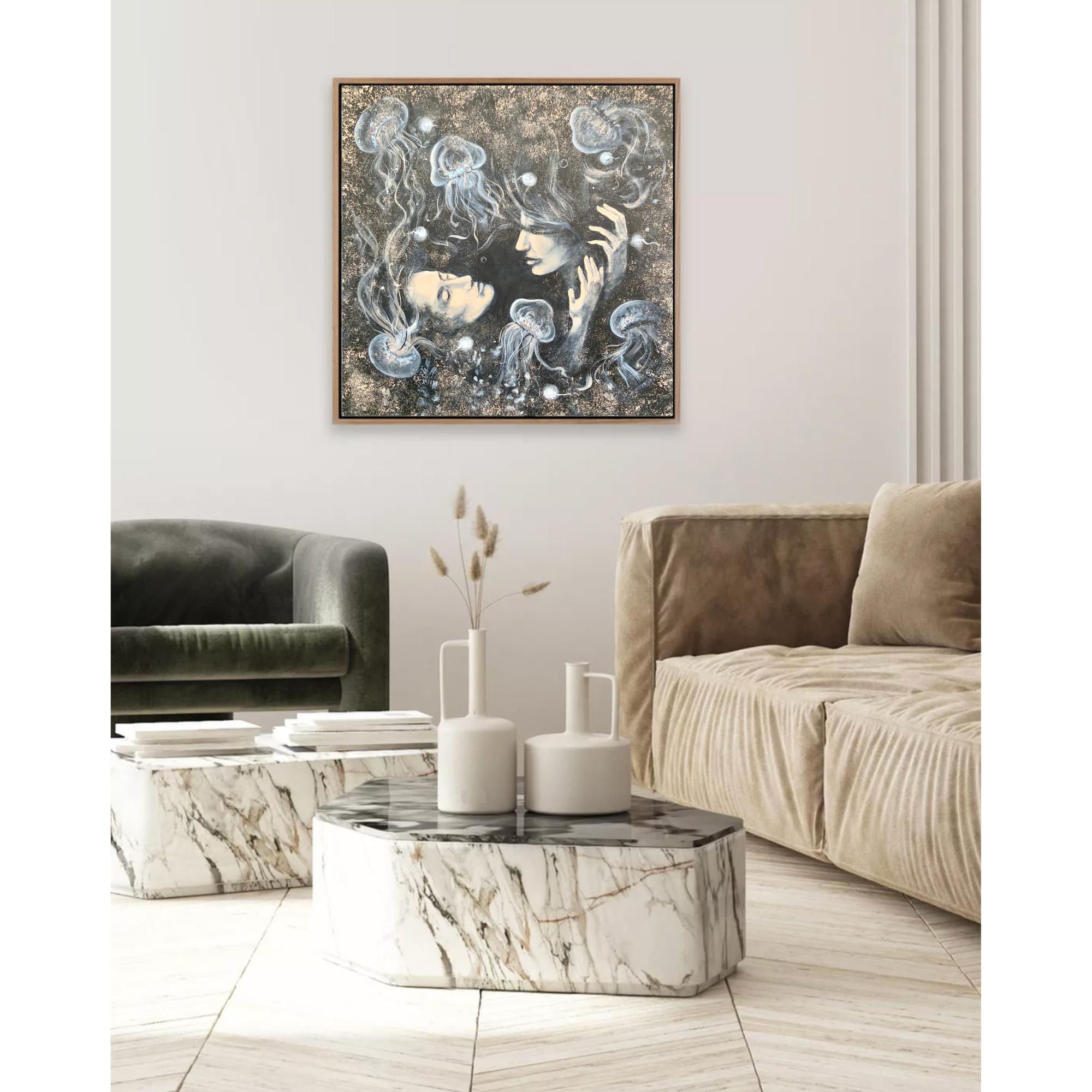 Depths of Love. Originalgemälde von Aleksandra Jagoda im Angebot 6